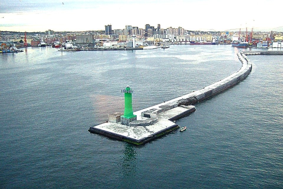 Lighthouse in Port of Naples